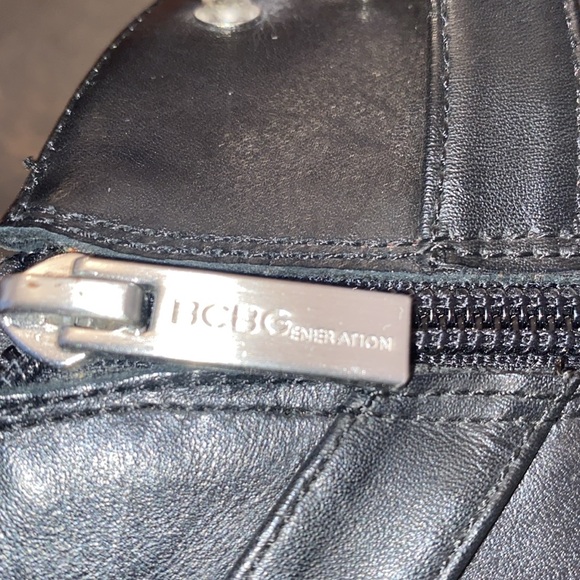 BCBG 9(39)black leather looks soul platform ankle boot - Picture 4 of 6